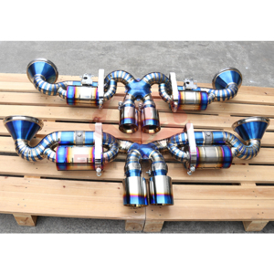 适用于保时捷911 992 GT3 2021 + 4.0T钛猫背排气系统提示ZSF - Product Image 1