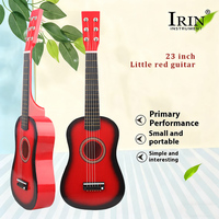 23 Inch Wooden Acoustic Guitar for Kids Small Size Beginner Adjustable Tune Strings Musical Toy Children Entertainment