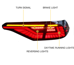AURON 12V <b>LED</b> Taillight Assembly New <b>Red</b> ABS Waterproof for 2019-2023 Retrofit Upgrade Modified <b>Light</b> Guide <b>Lights</b> - Product Image 4