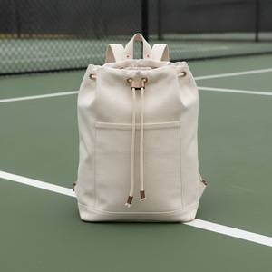 Sac à dos de randonnée en mélange de chanvre pour pickleball, capacité 1 raquette 12 oz, non teint, logo personnalisé, vente en gros, sac à dos pour raquettes de tennis et de padel - Product Image 3