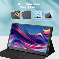Monitores USB C 1080P 100% SRGB IPS Pantalla externa Pantalla táctil Monitor portátil 15,6 "con tipo C para computadora portátil PC Teléfono PS4 Xbox