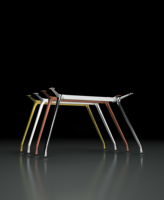 Pieds de table de bureau modernes à prix de gros, base de table de conférence en métal thermolaqué, quincaillerie de mobilier