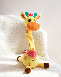 Nouvel Arrivage Cactus Dansant et Girafe Dansante Répétitive, Jouet en Peluche Douce, Fonctionnant sur Piles, Couleurs Rose, Vert, Jaune - Product Image 4