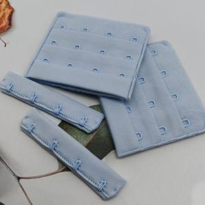 Extensor de sujetador de nailon con 3 hileras y 4 ganchos, accesorios de lencería íntima, prendas metálicas al por mayor - Product Image 2