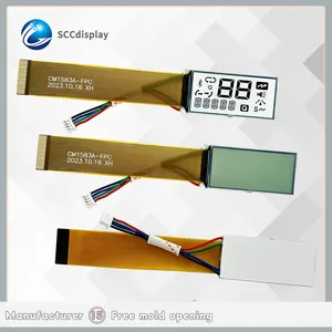 Ucuz fiyat küçük boy özel lcd ekran SJXD-353 toptan lcd RGB arka FPC bağlantı 7 segmentli lcd ekran lcd ekran