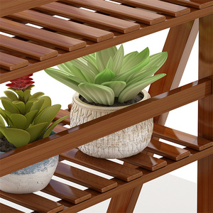 Hiện đại 50cm tre thang Kệ 4 tầng cho nhà văn phòng hiển thị và vườn hoa đứng Bonsai chủ trồng - Product Image 4