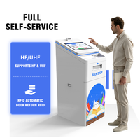 Mijin Boîte de retour de livres RFID à écran tactile 21 pouces, Kiosque de bibliothèque intelligent, Système de retour automatisé, Fabricant d'origine OEM ODM