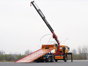 รถยกฉุกเฉินแบบพื้นเรียบ Shacman M3000 6x4 25 ตัน พร้อมเครนแบบพับได้ 10 ตัน - Product Image 3