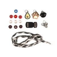 Nouveau collier pour chat anti-perte avec clochette, accessoires pour chien, collier, accessoires DIY, kit de matériaux de tissage faits à la main