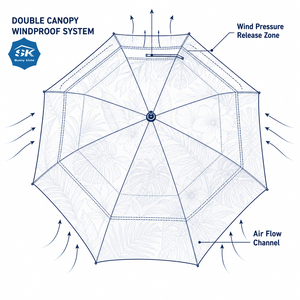 Heavy Duty Golf <b>Umbrella</b> <b>Large</b> 50+ UV Protection Water Repellent <b>Umbrella</b> for Men Women Outdoor Rainy Day Activities - Product Image 6