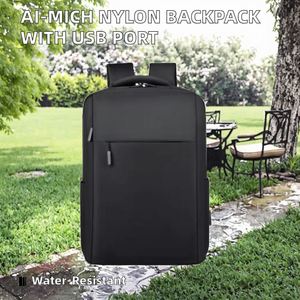 Wholesale Durable Nylon <b>Backpack</b> Bag USB Port Waterproof <b>Laptop</b> School Bag for Men Women Travel Promotional <b>Backpacks</b> - Product Image 2