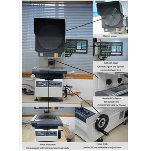 เครื่องฉายภาพโปรไฟล์ดิจิตอล CPJ-3015A เครื่องวัดชิ้นงานความแม่นยำสูง เครื่องฉายภาพโปรไฟล์แนวตั้ง - Product Image 5
