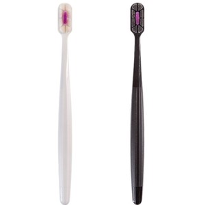 Cepillo de dientes Vogue con cerdas suaves para adultos, manual, blanco y negro, 10000 cerdas, alta calidad - Product Image 5