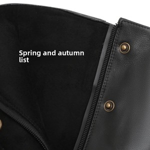 <span class=keywords><strong>Stivali</strong></span> da Equitazione in Vera <span class=keywords><strong>Pelle</strong></span> di Vacchetta, Lunghi, Traspiranti, Foderati in Pile per l'Inverno - Product Image 6