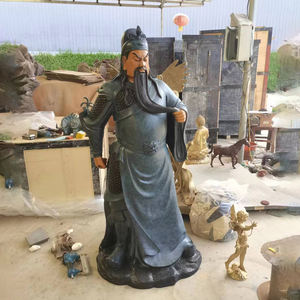 Life Size Outdoor Park Cooper Guan Yu <strong>Statue</strong> Guan Gong Bronze Figure <strong>Statue</strong> - Product Image 3