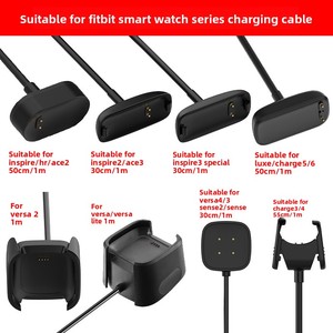 Cable de Carga Rápida Magnético <span class=keywords><strong>Universal</strong></span> para Fitbit Inspire <span class=keywords><strong>2</strong></span>/3/ACE3, HR/Ace2/Versa 1/<span class=keywords><strong>2</strong></span>/Lite, <span class=keywords><strong>Cargador</strong></span> Duradero de PVC de <span class=keywords><strong>2</strong></span>/4 <span class=keywords><strong>Pines</strong></span> - Product Image 2