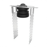 Support de plafond anti-vibration en acier galvanisé robuste, isolateur de vibrations à haute performance en élastomère pour l'isolation acoustique