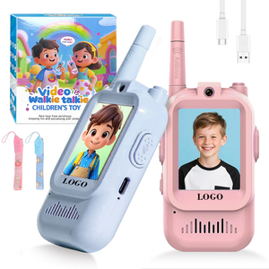 0728 Venta Caliente: Walkie Talkie Infantil Recargable con Diseño de Dibujos Animados, Videollamadas HD y Control de Volumen - Product Image 1
