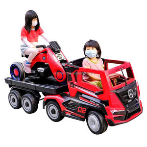 Camión <span class=keywords><strong>de</strong></span> <span class=keywords><strong>Juguete</strong></span> VIP BUDDY para Niños, Vehículo <span class=keywords><strong>de</strong></span> Transporte con Remolque, Funciona con Batería <span class=keywords><strong>de</strong></span> 12V - Product Image 2