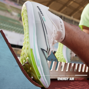 LS1093 Scarpe da Corsa Chiodate <span class=keywords><strong>con</strong></span> Piastra in Carbonio a Tutta <span class=keywords><strong>Suola</strong></span> e Cuscino d'Aria Energy, Sneaker da Running Comoda - Product Image 3