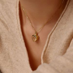 Dylam Trendy Design <b>Solid</b> Sterling <b>Silver</b> Women Link Chain Hollow 5A Cubic Zirconia DIY Replaceable Pendant Jewelry <b>Necklace</b> - Product Image 4