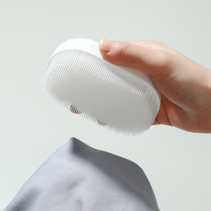 Laundry Brush Soft Bristles Nylon White Gentle Clothes Cleaning Collars Underwear Shoe Washing Multi Functional Household Brush - Product Image 1