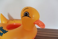 Anneau de natation pour enfants Animal jaune canard anneau de siège de bain anneau de flotteur gonflable sans poignée