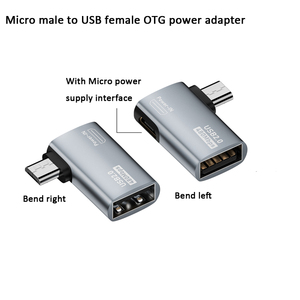 Micro Nam để <span class=keywords><strong>USB</strong></span> Nữ <span class=keywords><strong>adapter</strong></span> trái uốn cong phải uốn cong OTG với cung cấp điện micro để <span class=keywords><strong>USB</strong></span> <span class=keywords><strong>Adapter</strong></span> chuyển đổi - Product Image 2