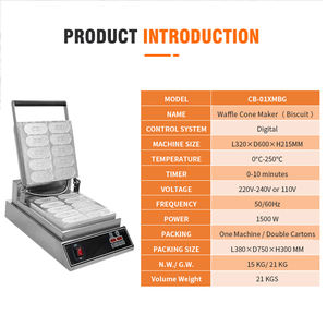 เครื่องทำคุกกี้บิสกิตแบบไม่ติดแม่พิมพ์ดิจิทัลเครื่องทำขนมปังคุกกี้แบบไม่ติดเอง - Product Image 5