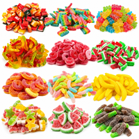 Gomitas de Frutas Mixtas al por Mayor, Sabores Variados, Agridulces, Halal, Personalizables, OEM, Marca Privada, TIK TOK, Bolsa a Granel