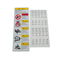 Panneau de sécurité triangulaire en PVC plastique durable imprimé UV, style Feng Shui religieux, avertissement de danger : choc électrique, blessure mécanique