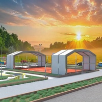 Solárium de Diseño Moderno con Techo Retráctil de Vidrio y Estructura de Aluminio para Uso en Villas y Parques, Móvil para las Cuatro Estaciones
