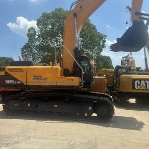 La mejor venta de excavadora original Hyundai usada 305LC-9T máquina de orugas pesada Cummins Engine 30 toneladas Origen de Corea gran oferta Shanghai - Product Image 6