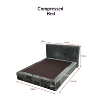 Canapé-lit moderne et minimaliste en velours côtelé, simple, doux pour la peau, avec compression sous vide, transformable pour salon et chambre