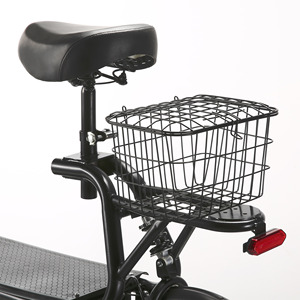 Scooter Eléctrico Tipo Bicicleta con Canasta y Asiento, Aleación de Aluminio, Motor de 500W, Batería de Litio 18650, Venta Directa de Fábrica - Product Image 6