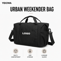 Sac de voyage urbain imperméable multi-compartiments avec poche latérale et passant pour bagage, sac de sport pour homme