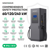 Stasiun Pengisian Daya EV Cepat Tipe Split CCS GBT 60kW 240kW 120kW, Charger EV DC Cepat Komersial Publik untuk Tempat Parkir