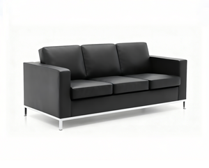 Sofá de Oficina Minimalista, Duradero y Cómodo, con Armazón de Madera Maciza y Tapicería de Cuero de Alta Calidad, para Oficina en Casa, Sala de Estar y Hotel, Venta al Por Mayor - Product Image 1