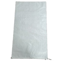 Échantillon gratuit Sac tissé en PP blanc à forte capacité de charge de 50kg pour le gravier de sable de ciment