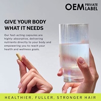 Vegen Capsules de vitamines à base de plantes pour la croissance des cheveux, la prévention de la perte de cheveux, bloqueur de DHT, biotine, palmier nain, pour adultes, 60