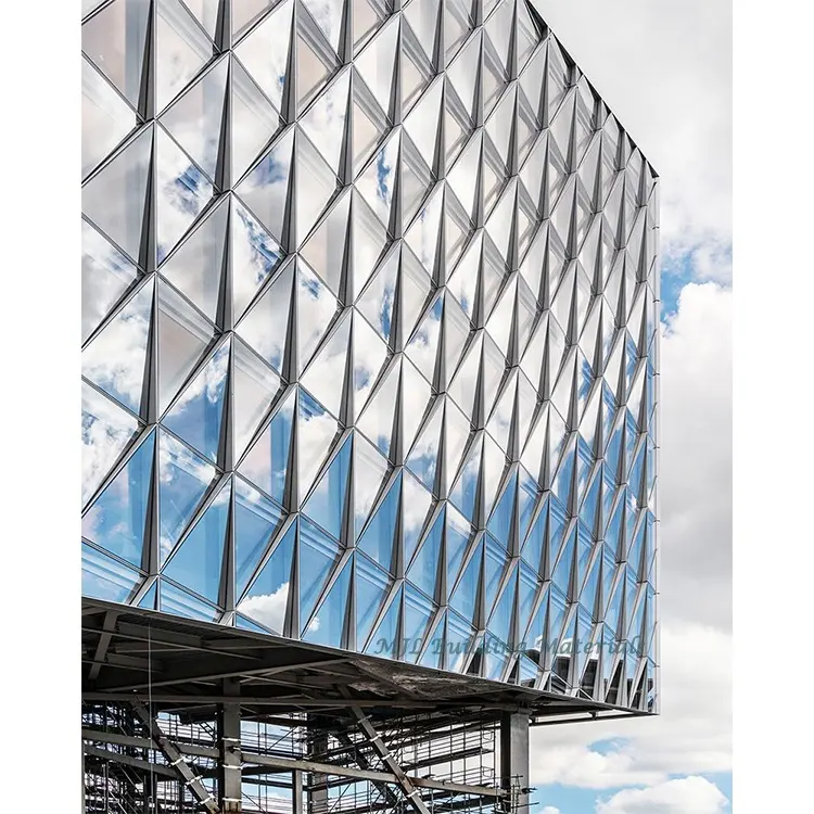 ฟลอริด้าสถาปัตยกรรมประหยัดพลังงานกระจกกระจกอลูมิเนียมผนังม่านผนังอาคารระบบ