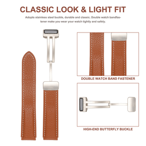 Bracelet 20mm 40mm 44mm Watch4 Classic 42 46mm Bracelet en cuir à boucle magnétique 45mm pour Galaxy Watch 5 pour <span class=keywords><strong>Samsung</strong></span> <span class=keywords><strong>Watch5</strong></span> <span class=keywords><strong>Pro</strong></span> Luxury - Product Image 5