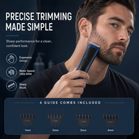 Recortadora de Pelo Eléctrica OEM ODM para Hombre, Carga Tipo-C, Cortadora de Barba, 7000 RPM, Cuchilla Afilada, Máquina de Cortar Pelo para el Hogar