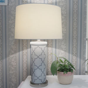 नई चीनी देहाती चीनी मिट्टी टेबल लैंप प्रकाश लक्जरी बेडरूम बेडसाइड दीपक सरल आधुनिक कमरे में रहने वाले सोफे सजावटी टेबल लैंप - Product Image 2