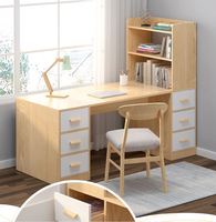 AILICHEN Bibliothèque moderne intégrée pour bureau d'ordinateur Bureau d'étude en bois pour la maison, la chambre à coucher ou l'étudiant pour écrire en coin dans la salle d'étude