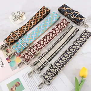 Fine Shimmer Scale Pattern Replaceable Wide handbag strap Crossbody bag accessories Guitar nylon strap Adjustable bag straps