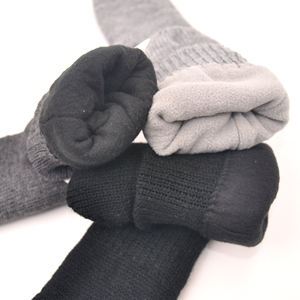 Mitaines noires tricotées d'hiver pour adultes Gants mitaines pour hommes Gants pour adultes Gants <span class=keywords><strong>sans</strong></span> doigts <span class=keywords><strong>sans</strong></span> doigts Mitaines en laine - Product Image 6