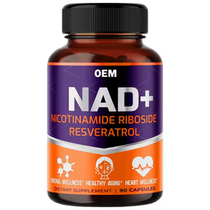 Capsules de supplément de resvératrol NAD 2500 mg OEM, étiquette privée, vitamines NAD 250 mg en gros pour adultes - Product Image 1