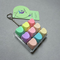 T2071 Petit testeur de boutons de décompression en forme de cœur, pendentif porte-clés anti-stress en forme de tête de chat