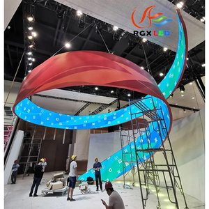 Pantalla LED Flexible de Pared, Panel LED Flexible Colgante, <span class=keywords><strong>Directo</strong></span> de Fábrica RGX de Shenzhen - Product Image 3